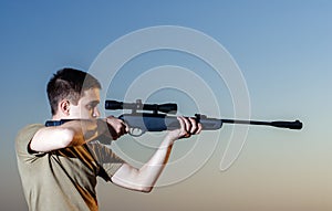Man took aim with your sniper rifle