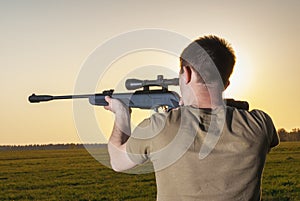 Man took aim with your sniper rifle