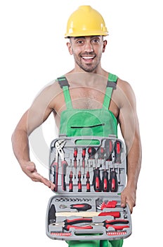 Man with toolkit