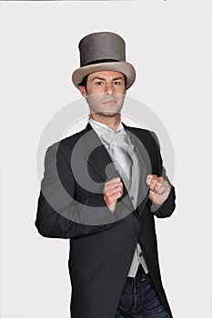 Man in a top hat