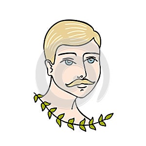 Man traditional tattoo flash