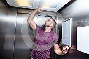 Man Trapped In Elevator