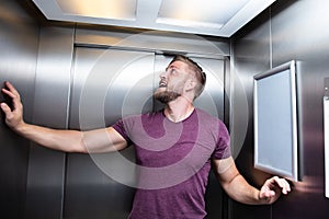 Man Trapped In Elevator