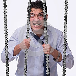 Man trapped in prison with dollars