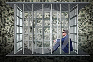 The man trapped in prison with dollars