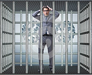 Man trapped in prison with dollars