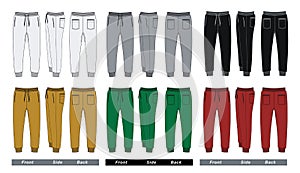 Man trousers colorful vector image