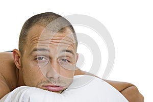 Man Trying to Sleep