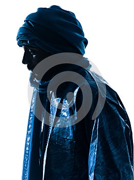 Man Tuareg Portrait silhouette