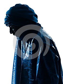 Man Tuareg Portrait silhouette photo