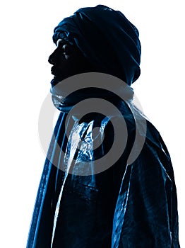 Man Tuareg Portrait silhouette photo