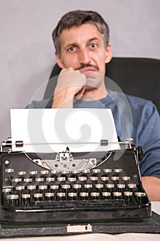 Man and typewriter 2