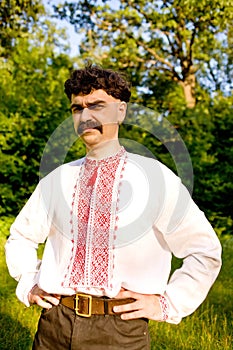 Man in the Ukrainian national costume