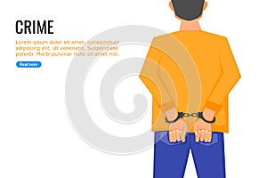 A Man Under Arrest with a Handcuffs On