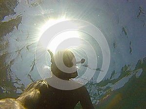 A man under the sea photo