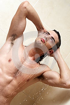 Man under the shower