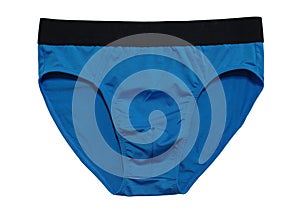 Man underwear brief color blue and black band