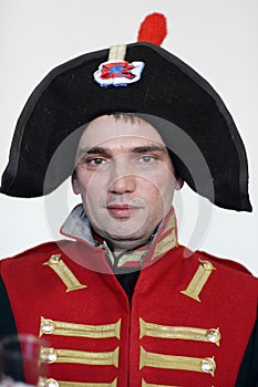 Man in uniform the Napoleonic soldier photo