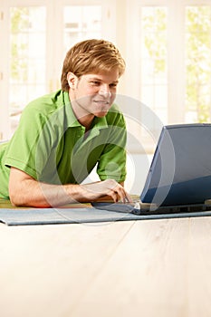 Man using computer