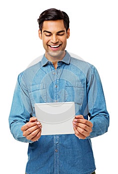 Man Using Digital Tablet