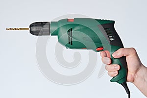 Man using drill