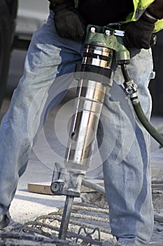 Man Using Jack Hammer