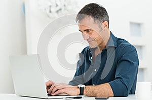 Man Using Laptop