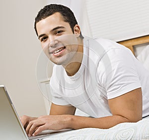 Man Using Laptop