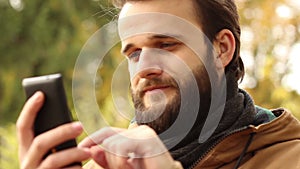 Man Using Smart Phone