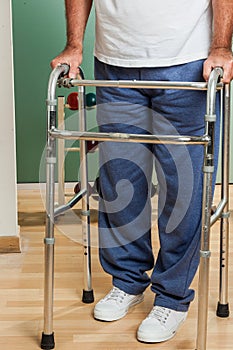 Man using a walker