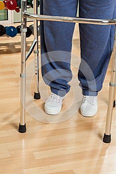 Man using a walker