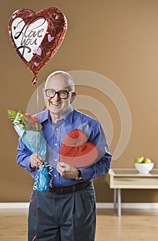 Man with Valentines Presents