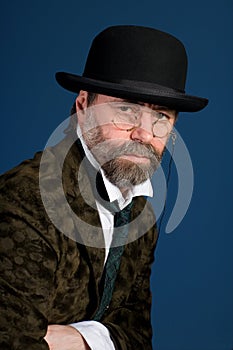 Man in vintage glasses
