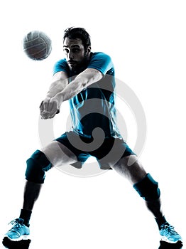 Man volleyball silhouette