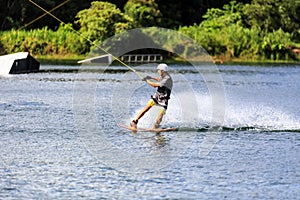 Man Wakeboarding