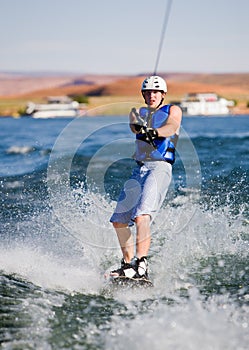 Man wakeboarding at Lake Powell 14