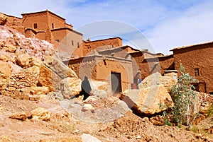 Man Walking, Ait Ben Haddou, Morocco