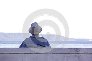 Man watching sea