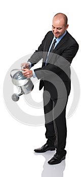 Man watering