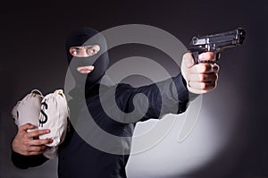 Man wearing balaclava