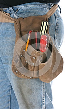 Man wearing toolbelt