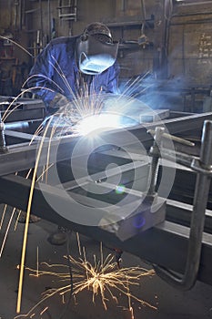 Man welding