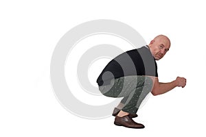 Man on white background