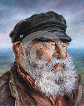 Man with a white beard