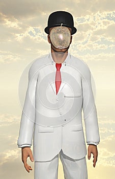 Man in white suit