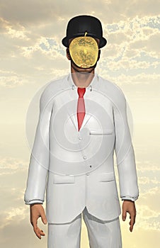 Man in white suit