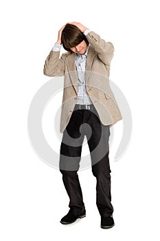 Man who is in the doldrums.