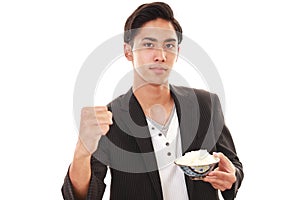 The man who eats food