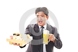 The man who eats sushi