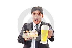 The man who eats sushi